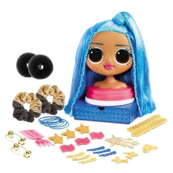 בובת LOL ראש לעיצוב שיער עם 30 אביזרים