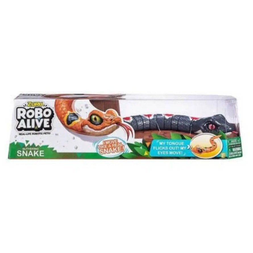 רובוט רובו אלייב נחש שחור ROBO ALIVE