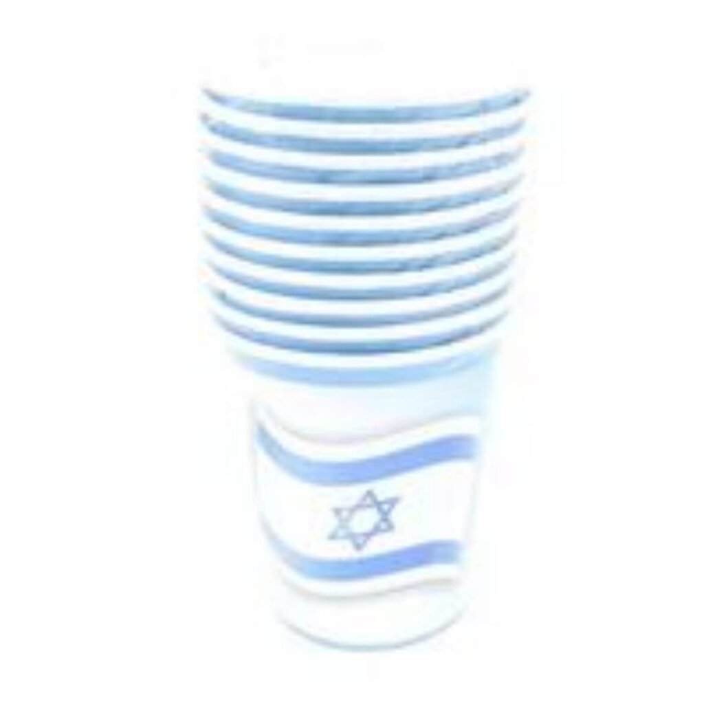 כוסות נייר דגל ישראל