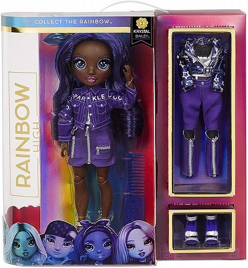 בובת אופנה ריינבו היי – קריסטל באיילי. Rainbow High – Keystal Bailey