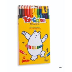 עפרונות צבעונים עבים 12 יחידות