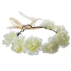 זר לראש מפואר קרם