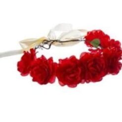 זר לראש מפואר אדום