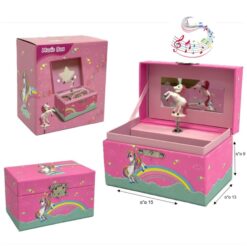 קופסת תכשיטים מנגנת חד קרן