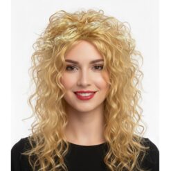 פאה בלונדינית מתולתלת