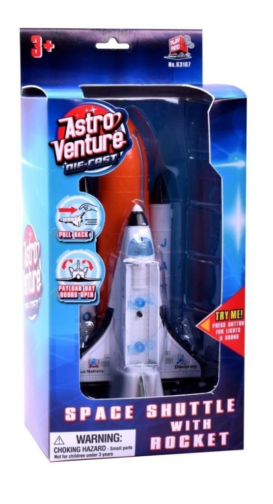 מעבורת חלל עם רקטה אור וצלילים